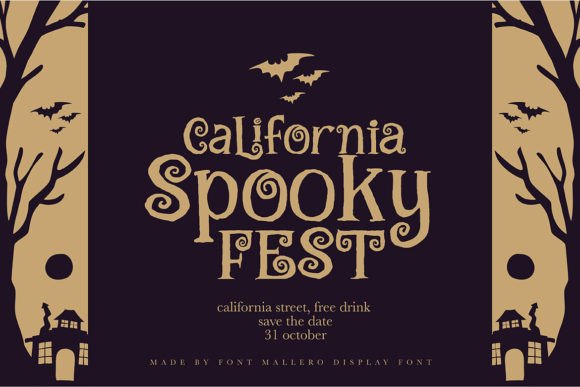 Mallero Font PNG with transparent background - Preview 1