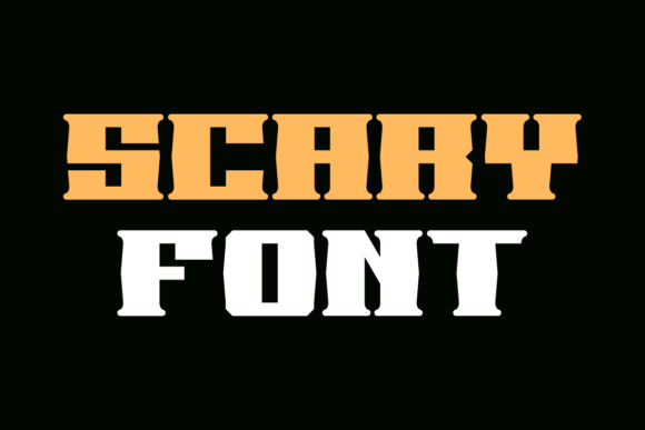 Scary Bloode Font PNG with transparent background - Preview 1