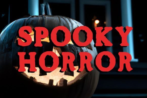 Scary Pumkin Font PNG with transparent background - Preview 2