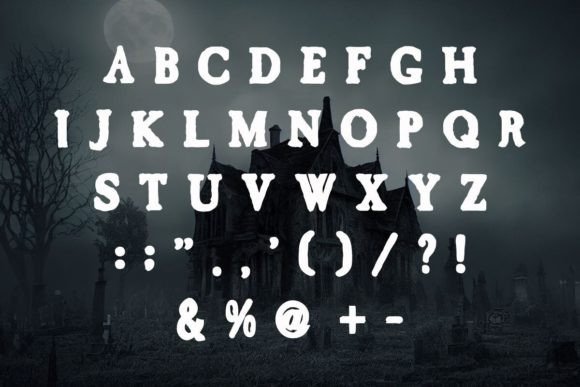 Scary Pumkin Font PNG with transparent background - Preview 4