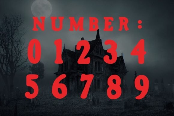Scary Pumkin Font PNG with transparent background - Preview 5