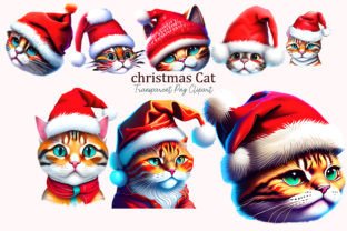 Vintage Christmas Cats Clipart, Graphic by Colourful · Creative Fabrica
