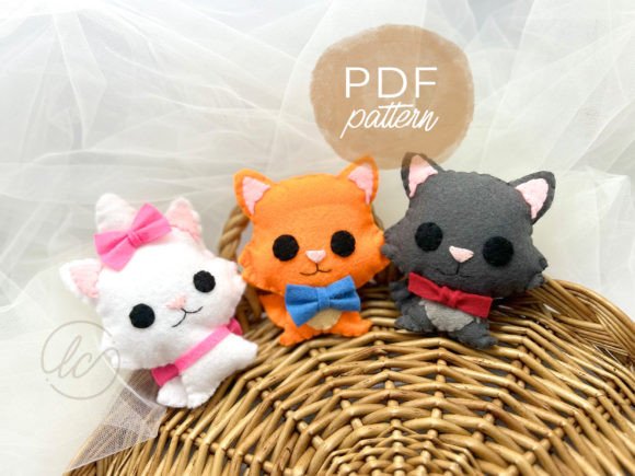 3 Little Kittens Felt Sewing Pattern