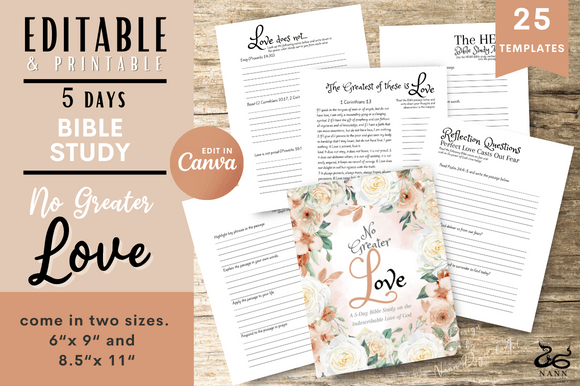 Bible Study/ Journal Template/ #667