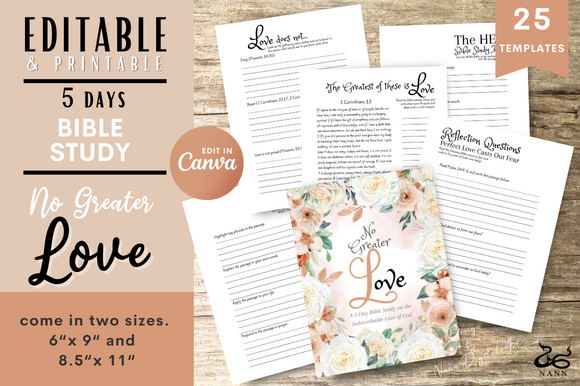 Bible Study/ Journal Template/ #667