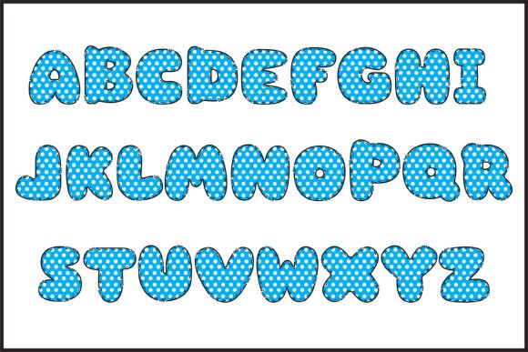 Blue Dots Font - Preview 1