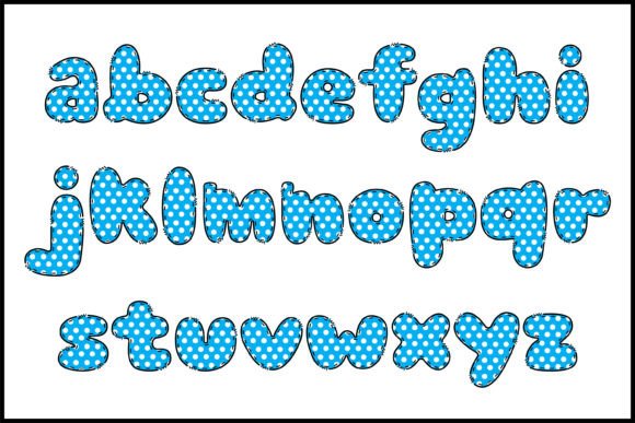 Blue Dots Font - Preview 2