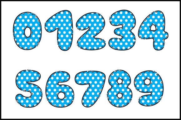 Blue Dots Font - Preview 3