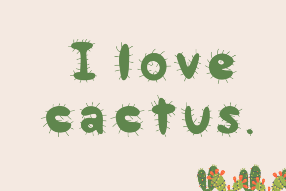 Cactus Font - Preview 1