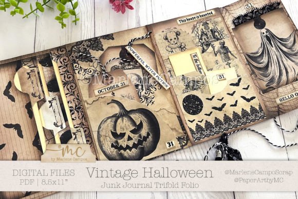 Halloween Trifold Folio Junk Journal