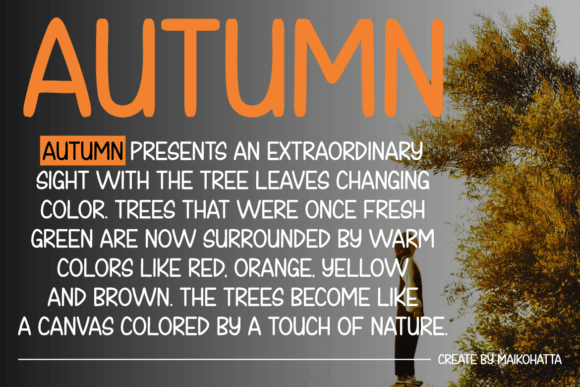 Happy Fall Font - Preview 1
