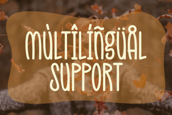 Lucky Fall Font PNG with transparent background - Preview 3