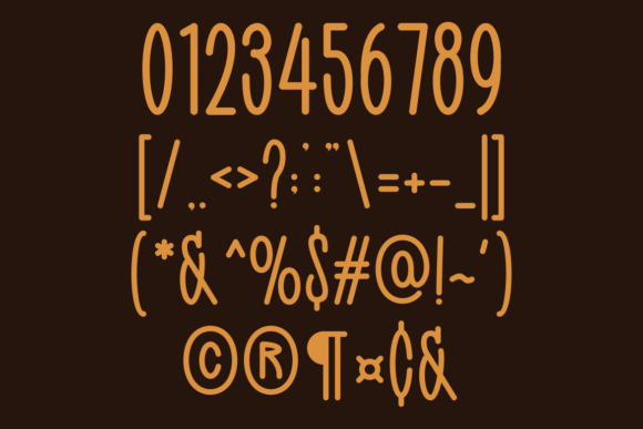Lucky Fall Font PNG with transparent background - Preview 4
