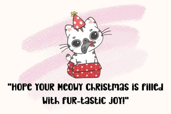 Meowy Christmas Font PNG with transparent background - Preview 2