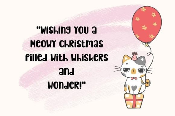 Meowy Christmas Font PNG with transparent background - Preview 4