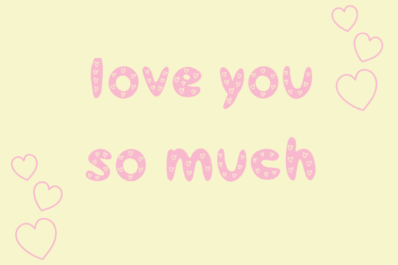 Mon Amour Font PNG with transparent background - Preview 1