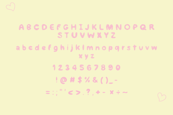 Mon Amour Font PNG with transparent background - Preview 6