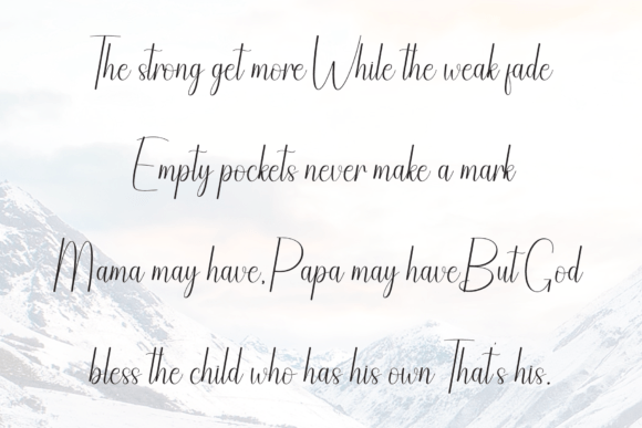 Nativity Font PNG with transparent background - Preview 5