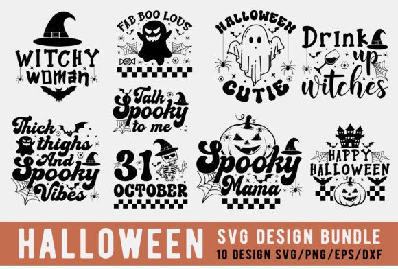 Retro Halloween SVG Bundle – Vintage Fall & Spooky Season Designs