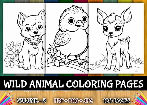 120 Wild Animal Coloring Pages for Kids
