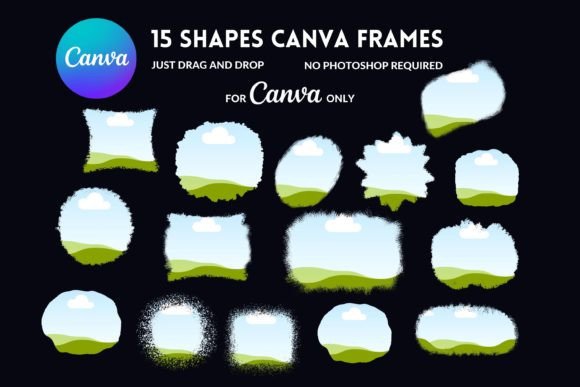 15 Editable Canva Frames