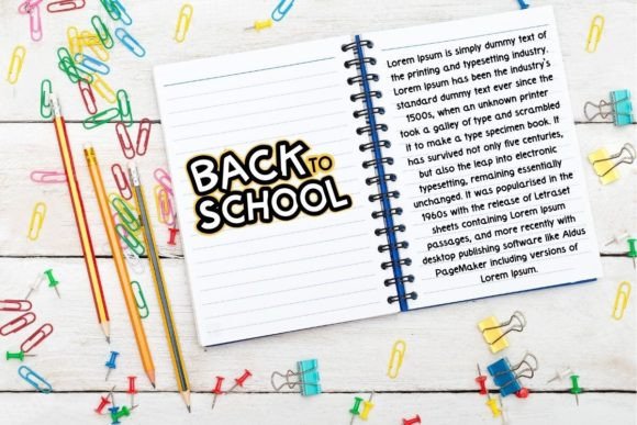 Back to School Font - Preview 3