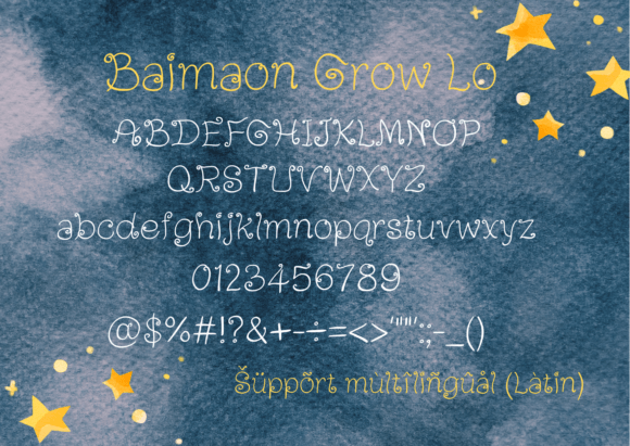 Baimaon Grow Lo Font - Preview 1