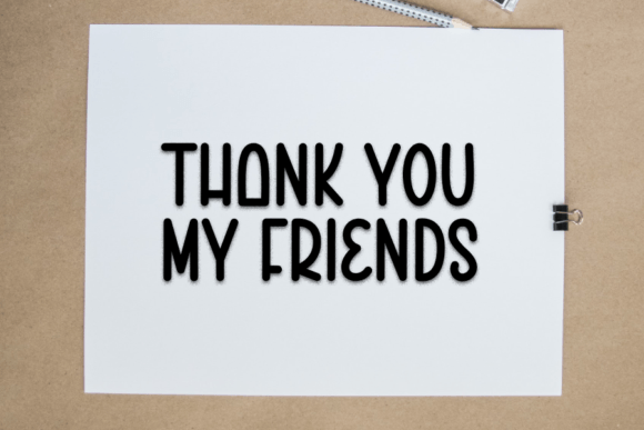 Black Choco Font PNG with transparent background - Preview 4