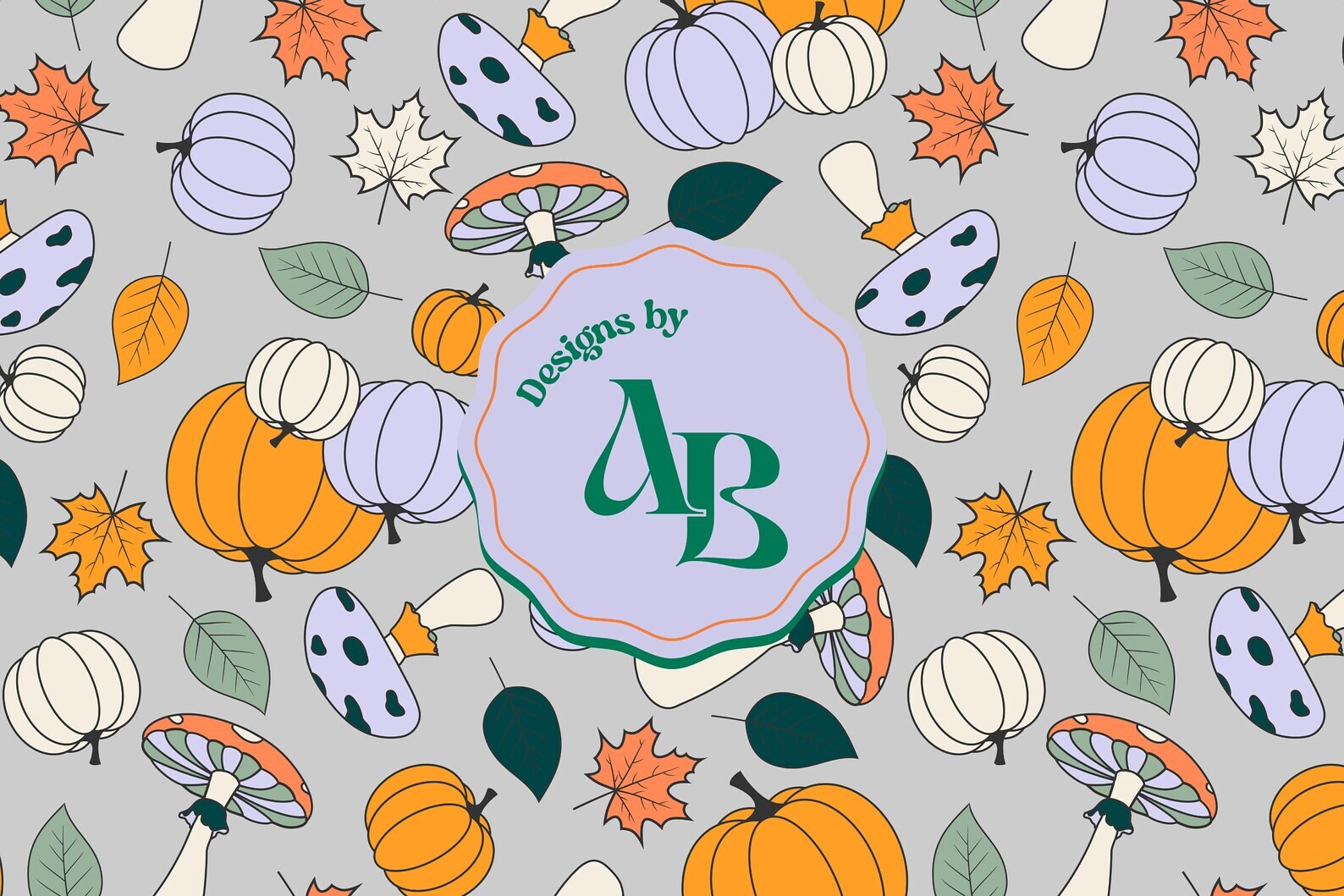 Fall Pumpkins Seamless Pattern Graphic by Designs X Ashley Bexar ...