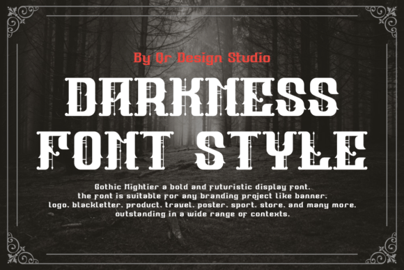 Gothic Mightier Font font preview - 2