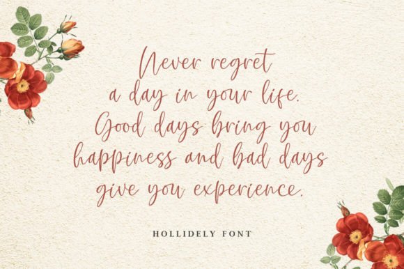 Hollidely Font - Preview 3