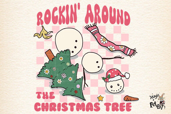 Pink Christmas Png Sublimation Graphic by Magic Rabbit · Creative Fabrica