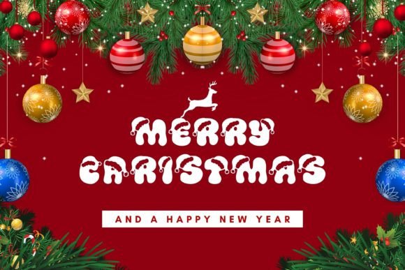 Santa Santa Font PNG with transparent background - Preview 3