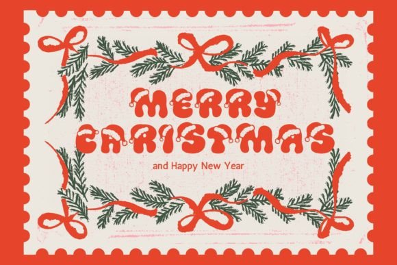 Santa Santa Font PNG with transparent background - Preview 4