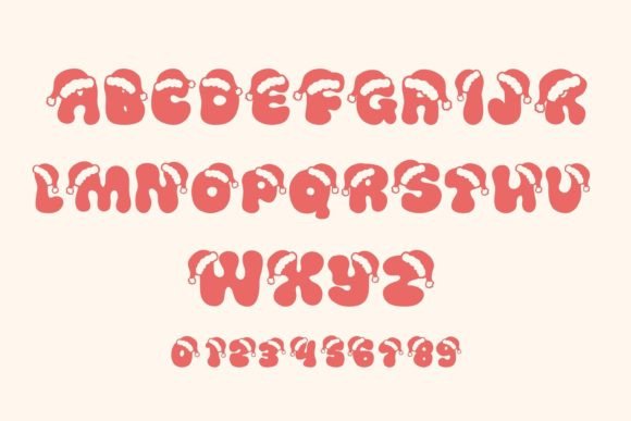 Santa Santa Font PNG with transparent background - Preview 5