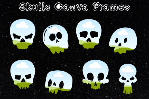 Skulls Canva Frames
