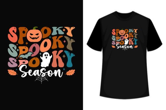 Spooky Season Retro SVG Halloween Graphic T-shirt Designs By T-Shirt Style