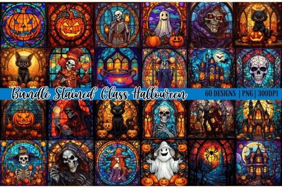 Stained Glass Halloween Sublimation