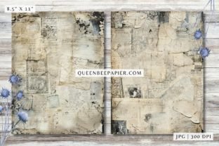 Torn Paper Scraps Digital Paper Graphic by Queen Bee Papier · Creative ...