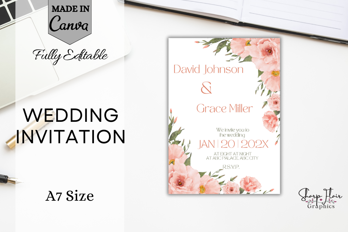 Wedding Invitation | Canva | Flower