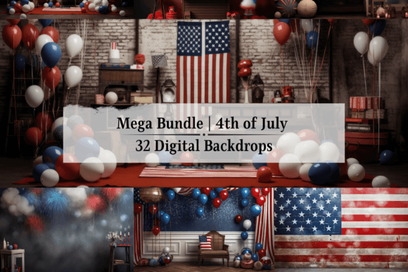 Preview of 4th of July | Digital Backdrops digital backdrop