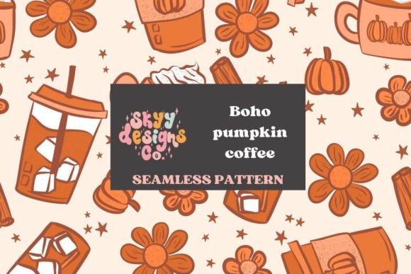 Boho Pumpkin Fall Coffee