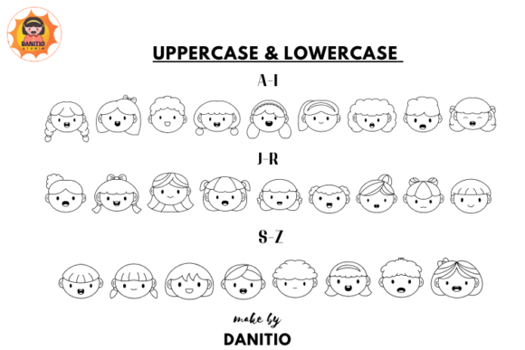 Cute Face Font - Preview 1