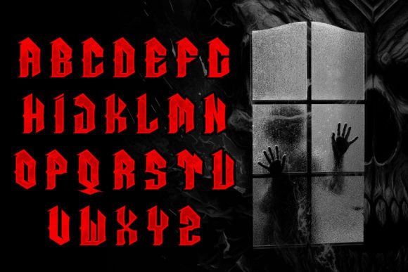 Death Dirty Font PNG with transparent background - Preview 1