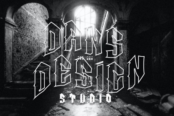 Death Dirty Font PNG with transparent background - Preview 5