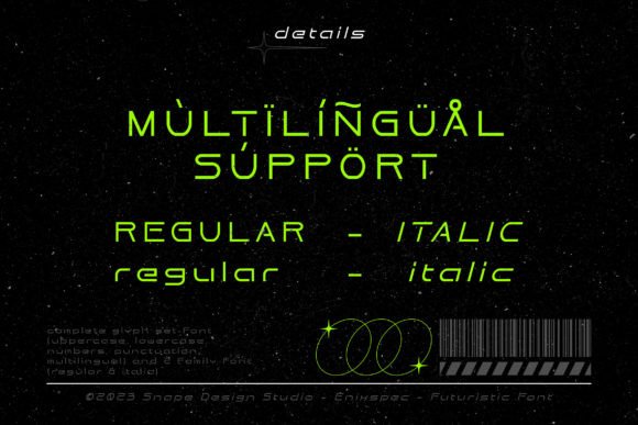 Enixspec Font - Preview 2