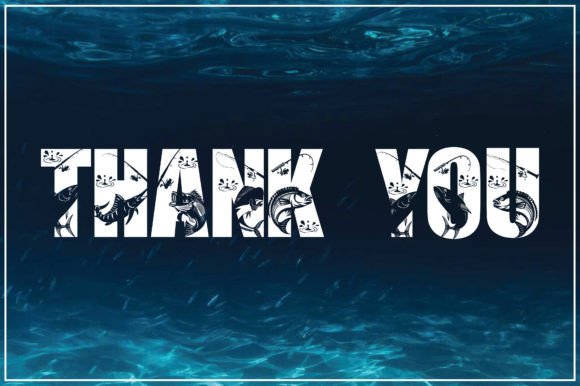Fishing Today Font PNG with transparent background - Preview 3
