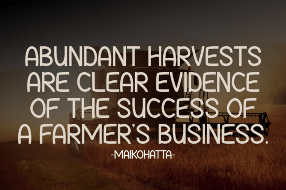 Harvest Begins Font PNG with transparent background - Preview 1
