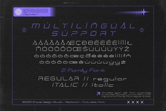 Reictarion Font PNG with transparent background - Preview 2