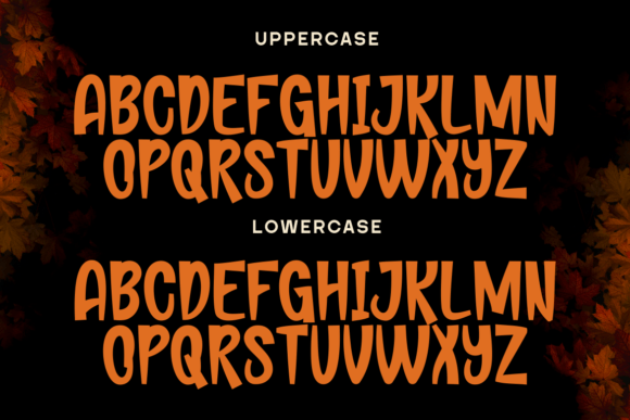 Savor Fall Font PNG with transparent background - Preview 2